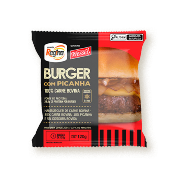 Hamburguer de Picanha 24x120g - Granja Regina + Wessel